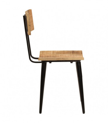 vidaXL Dining Chairs 2 pcs 44x40x80 cm Solid Wood Mango