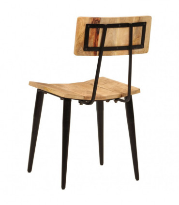 vidaXL Dining Chairs 2 pcs 44x40x80 cm Solid Wood Mango