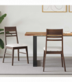 vidaXL Dining Chairs 2 pcs Light Brown 43 x 54 x 89 cm