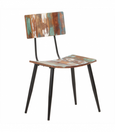 vidaXL Dining Chairs 2 pcs Solid Reclaimed Wood