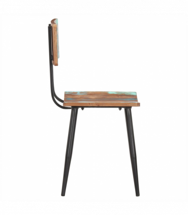 vidaXL Dining Chairs 2 pcs Solid Reclaimed Wood