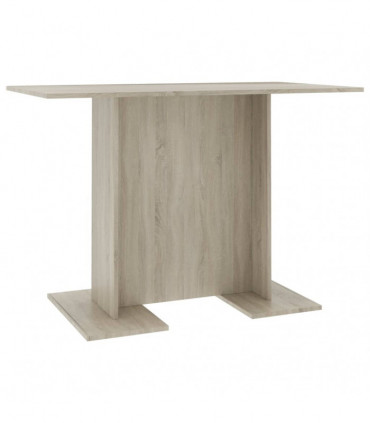 vidaXL Dining Table Sonoma Oak 110x60x75 cm Engineered Wood