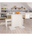 vidaXL Dining Table White 110x60x75 cm Engineered Wood