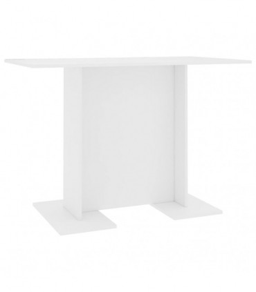 vidaXL Dining Table White 110x60x75 cm Engineered Wood