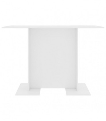 vidaXL Dining Table White 110x60x75 cm Engineered Wood