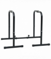 vidaXL Dip Bar Manual Black 116 x 66 x 74.5 cm Powder-coated steel