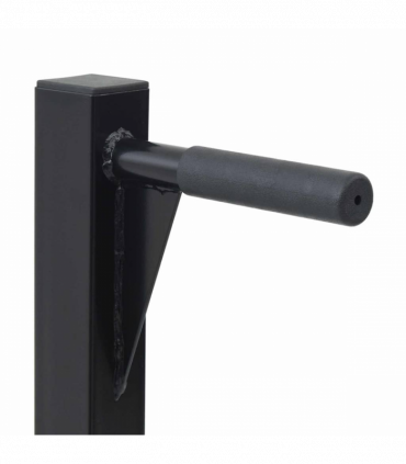 vidaXL Dip Station Black 104 x 66.5 x 122 cm Powder-coated steel