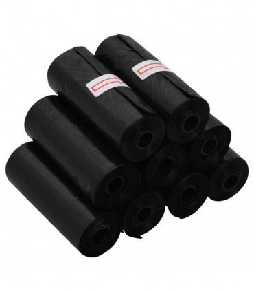 vidaXL Dog Poop Bags 750 pcs Black 30x20 cm PE