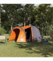 vidaXL Dome Tent with Roof Other Grey and Orange 384 x 254 x 170 cm