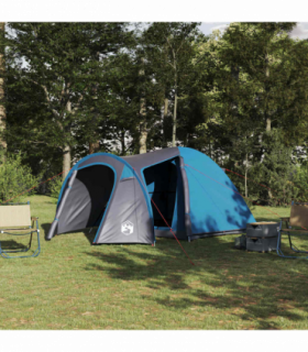 vidaXL Dome Tent with Roof Other with Air Vent Blue 384 x 254 x 170 cm