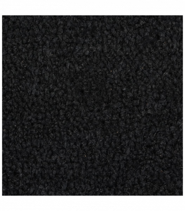 vidaXL Door Mat Black Half Round 50x80 cm Tufted Coir