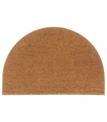 vidaXL Door Mat Natural Half Round 60x90 cm Tufted Coir
