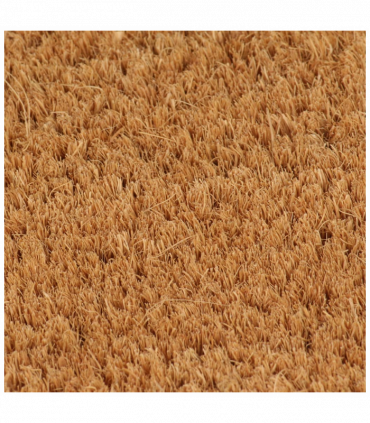 vidaXL Door Mat Natural Half Round 60x90 cm Tufted Coir