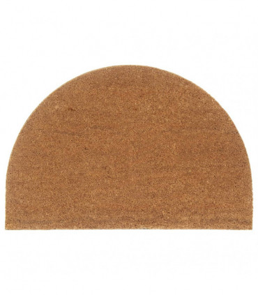 vidaXL Door Mat Natural Half Round 60x90 cm Tufted Coir