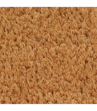 vidaXL Door Mat Natural Half Round 60x90 cm Tufted Coir