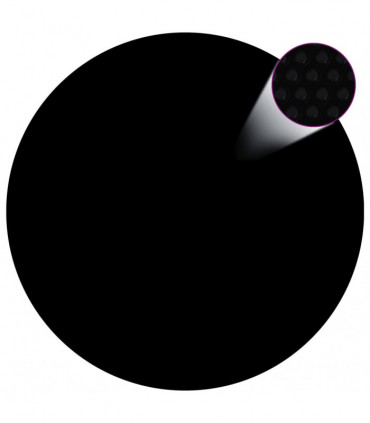 vidaXL Floating PE Solar Pool Film 381 cm Black and Blue