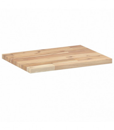 vidaXL Floating Shelf 60x30x2 cm Untreated Solid Wood Acacia
