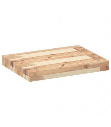 vidaXL Floating Shelf 60x30x4 cm Untreated Solid Wood Acacia