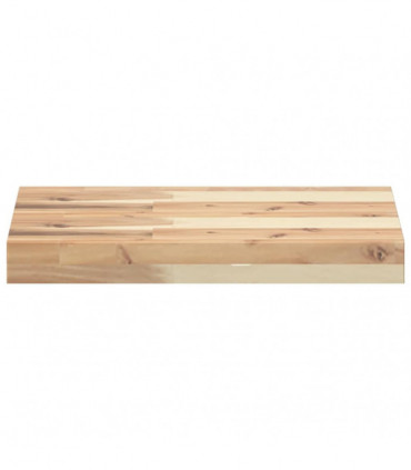 vidaXL Floating Shelf 60x30x4 cm Untreated Solid Wood Acacia