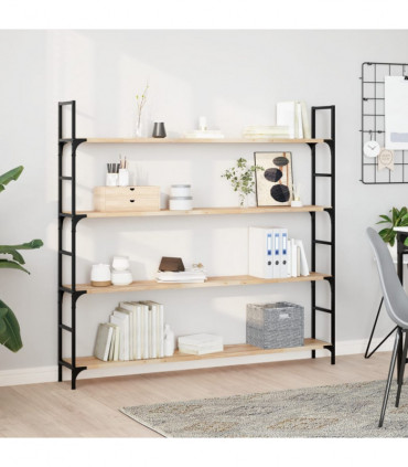 vidaXL Floating Shelves 2 pcs 140x20x2 cm Untreated Solid Wood Acacia