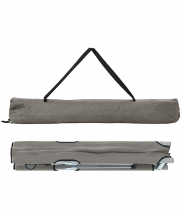 vidaXL Folding Camping Bed Folding Grey 62 x 194 x 42 cm Oxford fabric