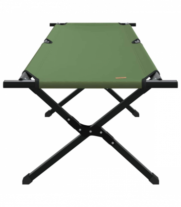 vidaXL Folding Camping Bed Folding Manual Amy yellow Oxford fabric