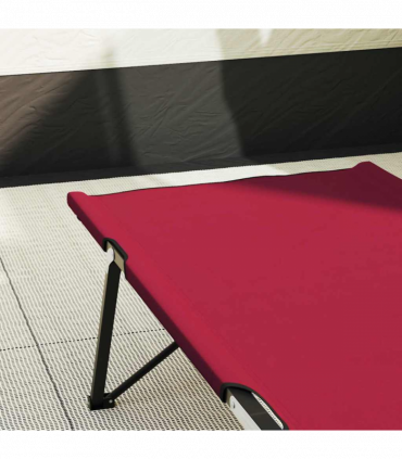 vidaXL Folding Camping Bed Folding Red 206 x 76 x 74 cm Oxford fabric