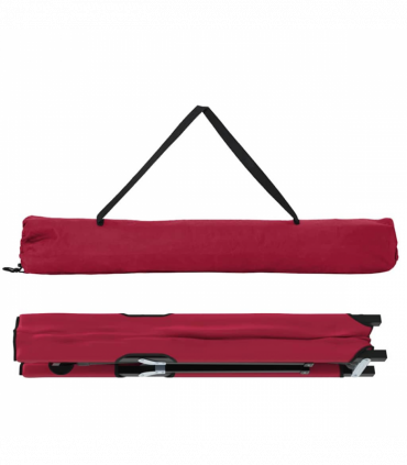 vidaXL Folding Camping Bed Folding Red 206 x 76 x 74 cm Oxford fabric
