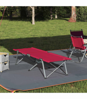 vidaXL Folding Camping Bed Folding Red 62 x 194 x 42 cm Oxford fabric