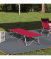 vidaXL Folding Camping Bed Folding Red 62 x 194 x 42 cm Oxford fabric