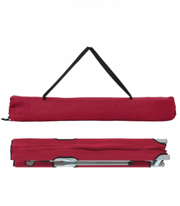 vidaXL Folding Camping Bed Folding Red 62 x 194 x 42 cm Oxford fabric