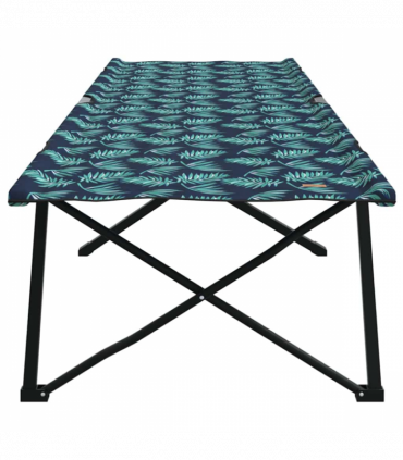 vidaXL Folding Camping Bed Leaf pattern 206 x 76 x 74 cm Oxford fabric