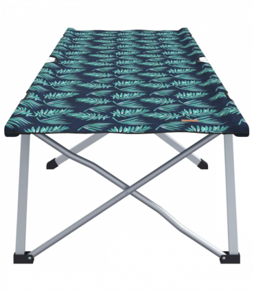 vidaXL Folding Camping Bed Leaf pattern 62 x 194 x 42 cm Oxford fabric