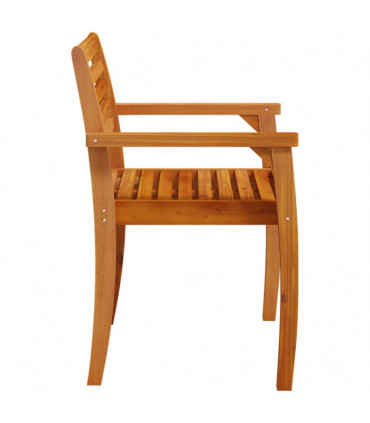 vidaXL Garden Chairs 2 pcs 59x55x85 cm Solid Wood Acacia