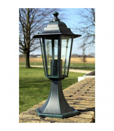 vidaXL Garden Lights 2 pcs Dark Green/Black Aluminium