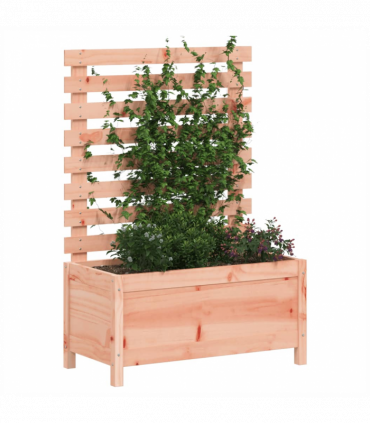 vidaXL Garden Planter with Rack 79x39.5x114 cm Solid Wood Douglas