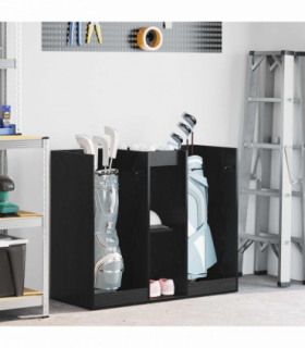 vidaXL Golf Cabinet Plain Black Oak 102 x 45 x 85.5 cm