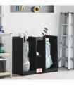 vidaXL Golf Cabinet Plain Black Oak 102 x 45 x 85.5 cm
