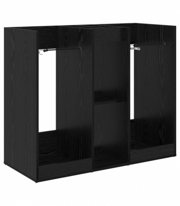 vidaXL Golf Cabinet Plain Black Oak 102 x 45 x 85.5 cm