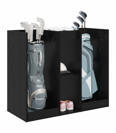 vidaXL Golf Cabinet Plain Black Oak 102 x 45 x 85.5 cm