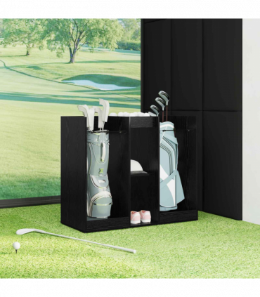 vidaXL Golf Cabinet Plain Black Oak 102 x 45 x 85.5 cm