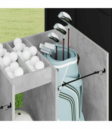 vidaXL Golf Cabinet Plain Concrete Grey 102 x 45 x 85.5 cm