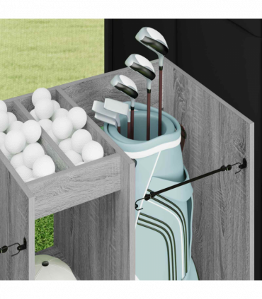 vidaXL Golf Cabinet Plain Grey Sonoma 102 x 45 x 85.5 cm