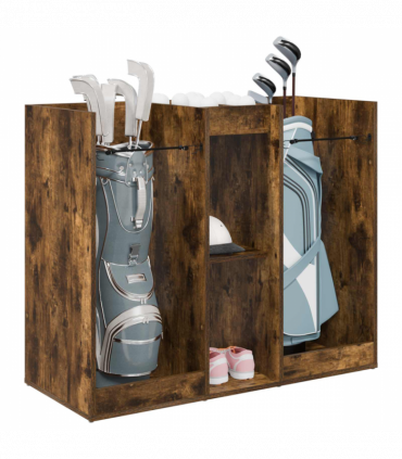 vidaXL Golf Cabinet Plain Smoked Oak 102 x 45 x 85.5 cm