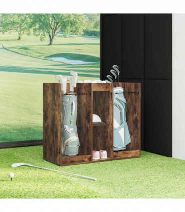 vidaXL Golf Cabinet Plain Smoked Oak 102 x 45 x 85.5 cm