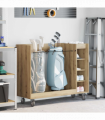 vidaXL Golf Cabinet with Wheel Plain Artisan Oak 120 x 45 x 98 cm