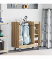 vidaXL Golf Cabinet with Wheel Plain Artisan Oak 90 x 45 x 98 cm