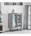 vidaXL Golf Cabinet with Wheel Plain Grey Sonoma 65 x 45 x 98 cm