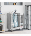 vidaXL Golf Cabinet with Wheel Plain Grey Sonoma 90 x 45 x 98 cm