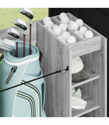 vidaXL Golf Cabinet with Wheel Plain Grey Sonoma 90 x 45 x 98 cm